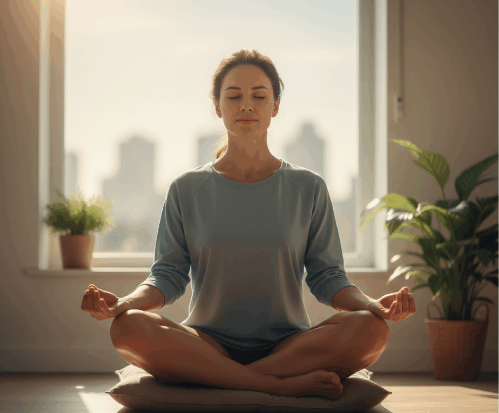 身心靈放鬆與自我對話概念圖